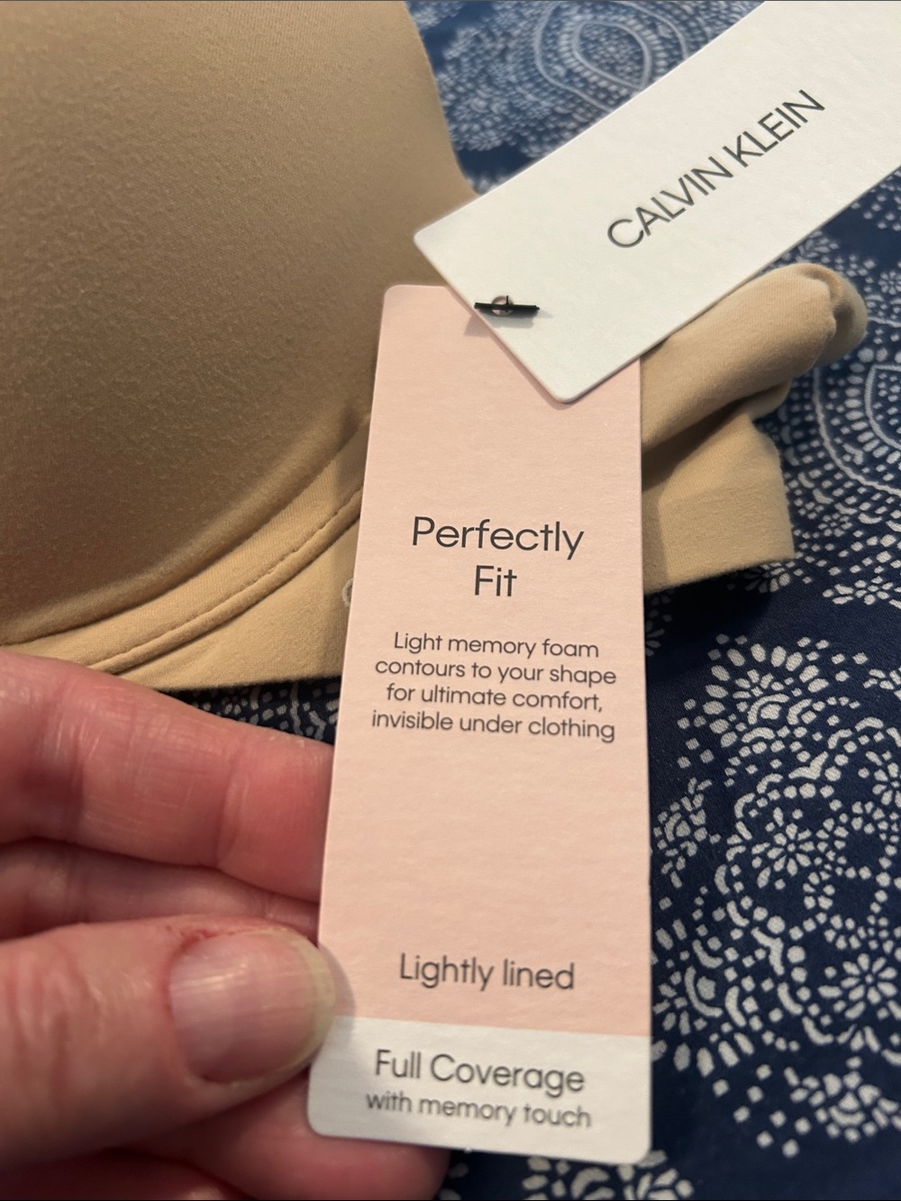 NWT Calvin Klein Perfectly Fit Lightly Lined Full Coverage 36B Bra - Picture 4 of 6